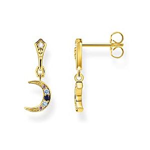 Thomas Sabo earrings Royalty moon colored stones gold plated silver H2204-959-7 Thomas Sabo earrings Royalty moon colored stones gold plated silver H2204-959-7