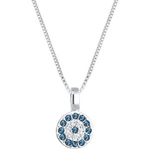 Elli Necklace Ladies Evil Eye Pendant with crystals in 925 sterling silver Elli Necklace Ladies Evil Eye Pendant with crystals in 925 sterling silver