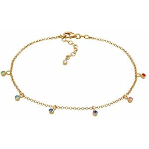 Elli Women's 925 Sterling Silver Anklet 0701562918_22 22 cm length Elli Women's 925 Sterling Silver Anklet 0701562918_22 22 cm length