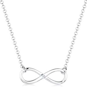 DIAMORE Elli DIAMONDS Necklace Women Infinity Pendant with Diamond (0.03 ct.) in 925 Sterling Silver DIAMORE Elli DIAMONDS Necklace Women Infinity Pendant with Diamond (0.03 ct.) in 925 Sterling Silver