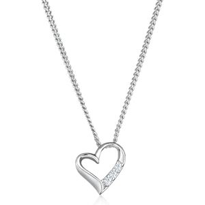 DIAMORE Elli DIAMONDS Necklace Women Heart Pendant Eternity with Diamond (0.04 ct.) in 925 Sterling Silver DIAMORE Elli DIAMONDS Necklace Women Heart Pendant Eternity with Diamond (0.04 ct.) in 925 Sterling Silver