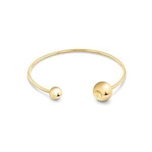 Calvin Klein Women's SCULPTURAL BUBBLES Collection Open Bangle Bracelet in Yellow Gold 35000787 Calvin Klein Women's SCULPTURAL BUBBLES Collection Open Bangle Bracelet in Yellow Gold 35000787