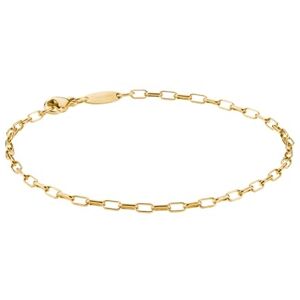 Thomas Sabo Paperclip Recycled 925 Silver 18K Gold Plated Charm Bracelet A2206-413-39-L19V Thomas Sabo Paperclip Recycled 925 Silver 18K Gold Plated Charm Bracelet A2206-413-39-L19V