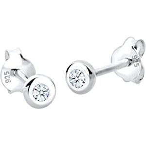 DIAMORE Elli DIAMONDS Earrings Women Earstuds with Diamond (0.06 ct.) in 925 Sterling Silver DIAMORE Elli DIAMONDS Earrings Women Earstuds with Diamond (0.06 ct.) in 925 Sterling Silver