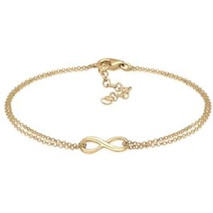Elli Women's 925 Sterling Silver Gold Plated Xilion Cut Bracelets of Length 18 cm Elli Women's 925 Sterling Silver Gold Plated Xilion Cut Bracelets of Length 18 cm