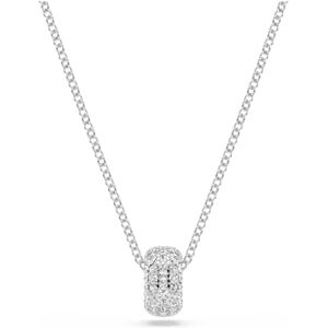Swarovski Dextera Pendant Necklace, Clear Pavé Crystals in a Rhodium-Finished Setting, Part of the Dextera Collection Swarovski Dextera Pendant Necklace, Clear Pavé Crystals in a Rhodium-Finished Setting, Part of the Dextera Collection