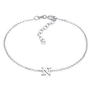 Elli Bracelet Ladies Pendant Letter N Basic In 925 Sterling Silver Elli Bracelet Ladies Pendant Letter N Basic In 925 Sterling Silver