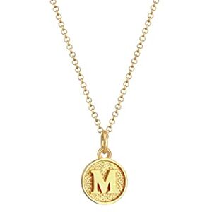 Elli Necklace Platelet Initials Letter M Minimal In 925 Sterling Silver Gold Plated Elli Necklace Platelet Initials Letter M Minimal In 925 Sterling Silver Gold Plated