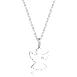 DIAMORE Elli DIAMONDS Necklace Women Angel Pendant Filigree with Diamond (0.02 ct.) in 925 Sterling Silver DIAMORE Elli DIAMONDS Necklace Women Angel Pendant Filigree with Diamond (0.02 ct.) in 925 Sterling Silver