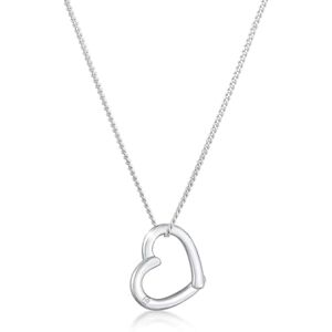 DIAMORE Elli DIAMONDS Necklace Women Heart Pendant Love Elegant with Diamond (0.015 ct.) in 925 Sterling Silver DIAMORE Elli DIAMONDS Necklace Women Heart Pendant Love Elegant with Diamond (0.015 ct.) in 925 Sterling Silver