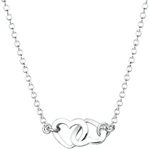 Elli Women Genuine Jewellery Necklace with Pendant Heart Love Friendship Proof Of Love 925 Sterling Silver Length 45 cm Elli Women Genuine Jewellery Necklace with Pendant Heart Love Friendship Proof Of Love 925 Sterling Silver Length 45 cm