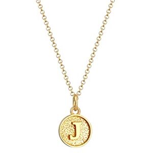 Elli Necklace Women Letter J Platelet Initials Basic In 925 Sterling Silver Elli Necklace Women Letter J Platelet Initials Basic In 925 Sterling Silver
