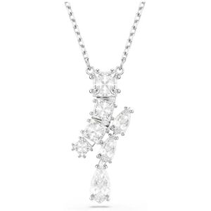 Swarovski Matrix Pendant Necklace, Clear Mixed-Cut Crystals in a Rhodium-Finished Setting, Part of the Matrix Collection Swarovski Matrix Pendant Necklace, Clear Mixed-Cut Crystals in a Rhodium-Finished Setting, Part of the Matrix Collection