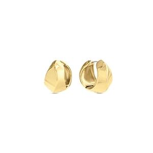 Calvin Klein Women's SCULPTED Collection Hoop Earrings In Stainless Steel with Yellow Gold Plating 35000820 Calvin Klein Women's SCULPTED Collection Hoop Earrings In Stainless Steel with Yellow Gold Plating 35000820