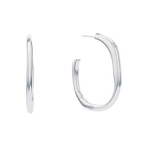 Calvin Klein Women's ELEMENTAL Collection Hoop Earrings in Stainless Steel 35000643 Calvin Klein Women's ELEMENTAL Collection Hoop Earrings in Stainless Steel 35000643