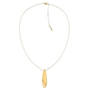 Calvin Klein Women's SCULPTED Collection Pendant Necklace In Stainless Steel with Yellow Gold Plating 35000814 Calvin Klein Women's SCULPTED Collection Pendant Necklace In Stainless Steel with Yellow Gold Plating 35000814