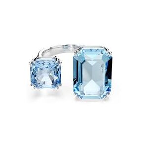 Swarovski Millenia open ring, Octagon cut, Blue, Rhodium plated Swarovski Millenia open ring, Octagon cut, Blue, Rhodium plated