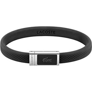 Lacoste Men's .12.12 Collection Silicone Bracelet Embellished with Petit Piqué Pattern 2040114 Lacoste Men's .12.12 Collection Silicone Bracelet Embellished with Petit Piqué Pattern 2040114
