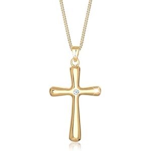 DIAMORE Elli DIAMONDS Necklace Women Cross Filigree with Diamond (0.03 ct ) in 925 Sterling Silver DIAMORE Elli DIAMONDS Necklace Women Cross Filigree with Diamond (0.03 ct ) in 925 Sterling Silver