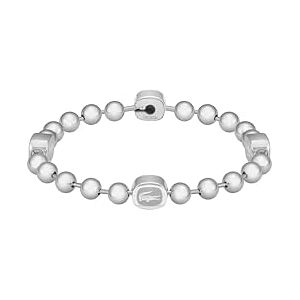 Lacoste Men's VIGOR Collection Beaded Bracelet in Stainless Steel and Yellow Gold Lacoste Men's VIGOR Collection Beaded Bracelet in Stainless Steel and Yellow Gold