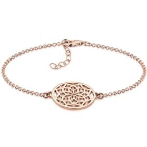 Elli Women Genuine Jewellery Wristwear Link & Chain Bracelets Ornament Dreamcatcher Orient 925 Sterling Silver Gold Plated Rose 17 cm Elli Women Genuine Jewellery Wristwear Link & Chain Bracelets Ornament Dreamcatcher Orient 925 Sterling Silver Gold Plated Rose 17 cm