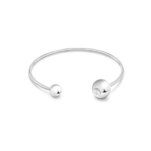 Calvin Klein Women's SCULPTURAL BUBBLES Collection Open Bangle Bracelet in Stainless Steel 35000786 Calvin Klein Women's SCULPTURAL BUBBLES Collection Open Bangle Bracelet in Stainless Steel 35000786