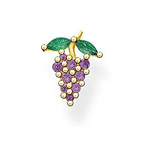 Thomas Sabo Women Single Stud Earring 925 Sterling Silver, Grape, H2189-472-7 Thomas Sabo Women Single Stud Earring 925 Sterling Silver, Grape, H2189-472-7