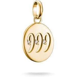 Thomas Sabo Charm Club Connect CC1256-414-14 18ct Gold Plated 999 Sterling Silver Recycled Angel Pendant Thomas Sabo Charm Club Connect CC1256-414-14 18ct Gold Plated 999 Sterling Silver Recycled Angel Pendant
