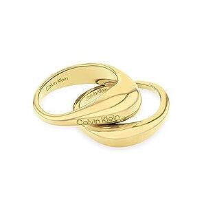 Calvin Klein Women's ELONGATED DROPS Collection Rings in Yellow Gold 35000448D Calvin Klein Women's ELONGATED DROPS Collection Rings in Yellow Gold 35000448D