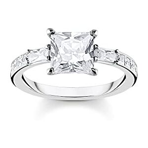 Thomas Sabo Sterling Silver Ring White Stones Recycled 925 Silver, Women, TR2380-051-14-58 Thomas Sabo Sterling Silver Ring White Stones Recycled 925 Silver, Women, TR2380-051-14-58
