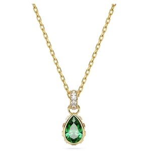 Swarovski Stilla pendant, Pear cut, Green, Gold-tone plated (5648751) Swarovski Stilla pendant, Pear cut, Green, Gold-tone plated (5648751)