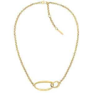 Calvin Klein Women's PLAYFUL ORGANIC SHAPES Collection Necklace in Yellow Gold with a Charm 35000354 Calvin Klein Women's PLAYFUL ORGANIC SHAPES Collection Necklace in Yellow Gold with a Charm 35000354