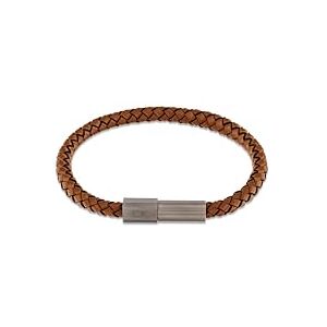 Calvin Klein Men's INDUSTRIAL FACETS Collection Bracelet with Brown Leather and Gunmetal Closure 35100046 Calvin Klein Men's INDUSTRIAL FACETS Collection Bracelet with Brown Leather and Gunmetal Closure 35100046