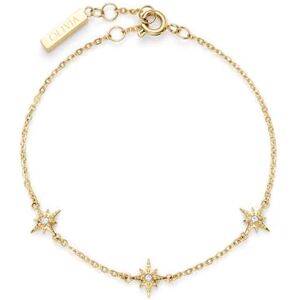 Olivia Burton Women's EVER STACKED Collection Bracelet in Yellow Gold with Stars Charms Embellished with Crystals 24100350 Olivia Burton Women's EVER STACKED Collection Bracelet in Yellow Gold with Stars Charms Embellished with Crystals 24100350
