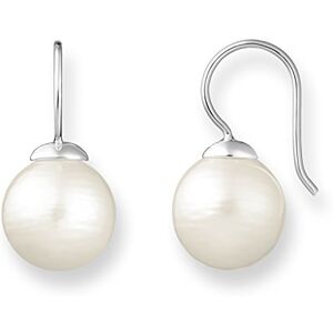 Thomas Sabo Women Stud Earrings Imitation Pearl White 925 Sterling Silver H1405-028-14 Thomas Sabo Women Stud Earrings Imitation Pearl White 925 Sterling Silver H1405-028-14