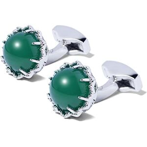 Garcan Emerald Cufflinks Men's Light Luxury Fashion Cuff Buckle Business Accessory Gift