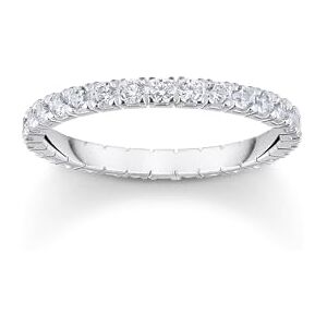 Thomas Sabo Sterling Silver Ring in Delicate Design with White Zirconia Recycled 925 Silver, Women, TR2467-051-14-54 Thomas Sabo Sterling Silver Ring in Delicate Design with White Zirconia Recycled 925 Silver, Women, TR2467-051-14-54