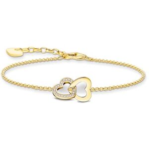 Thomas Sabo Eine Grösse Sterling Silver 925 Sterling Silver Cubic Zirconia Heart Bracelet A2163-414-14, Eine Grösse, Sterling Silver, Cubic Zirconia Thomas Sabo Eine Grösse Sterling Silver 925 Sterling Silver Cubic Zirconia Heart Bracelet A2163-414-14, Eine Grösse, Sterling Silver, Cubic Zirconia