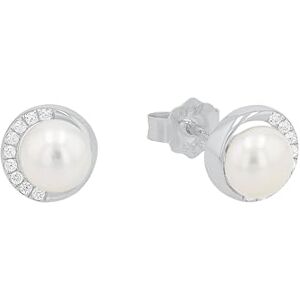 s.Oliver Stud earrings Women Ear jewelry, with Zirconia synth., with Freshwater cultured pearl, 8 cm, Silver, Comes in jewelry gift box, 2022749 s.Oliver Stud earrings Women Ear jewelry, with Zirconia synth., with Freshwater cultured pearl, 8 cm, Silver, Comes in jewelry gift box, 2022749