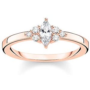 Thomas Sabo ring vintage white stones rose gold plated silver TR2325-416-14-54 Thomas Sabo ring vintage white stones rose gold plated silver TR2325-416-14-54