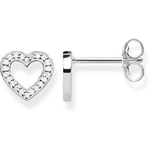 Thomas Sabo Women Stud Earrings Heart Zirconia 925 Sterling Silver H1945-051-14 Thomas Sabo Women Stud Earrings Heart Zirconia 925 Sterling Silver H1945-051-14