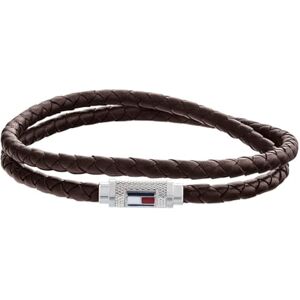 Tommy Hilfiger 2790012 Men's Rope Bracelet Stainless Steel, 19 cm, Stainless steel, leather Tommy Hilfiger 2790012 Men's Rope Bracelet Stainless Steel, 19 cm, Stainless steel, leather