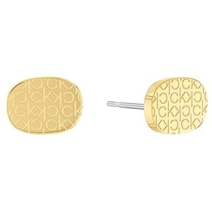Calvin Klein Women's CK ICONIC FOR HER Collection Stud Earrings Yellow gold 35000400 Calvin Klein Women's CK ICONIC FOR HER Collection Stud Earrings Yellow gold 35000400