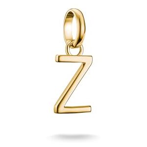 Thomas Sabo Charm Club Connect CC1232-413-39 18K Gold Plated 925 Silver Recycled Letter Z Pendant Thomas Sabo Charm Club Connect CC1232-413-39 18K Gold Plated 925 Silver Recycled Letter Z Pendant