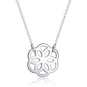 Elli Women Genuine Jewellery Necklaces Chain Neckwear Ornament Flower 925 Sterling Silver Length 45 cm Elli Women Genuine Jewellery Necklaces Chain Neckwear Ornament Flower 925 Sterling Silver Length 45 cm