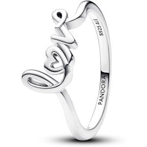 PANDORA Moments Love sterling silver ring, 48 PANDORA Moments Love sterling silver ring, 48