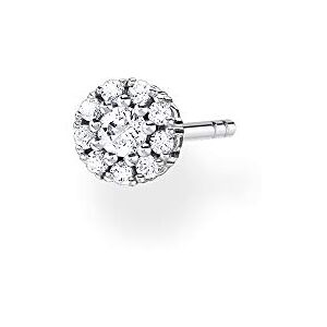 Thomas Sabo Women Single Stud Earring White Stones 925 Sterling Silver Thomas Sabo Women Single Stud Earring White Stones 925 Sterling Silver