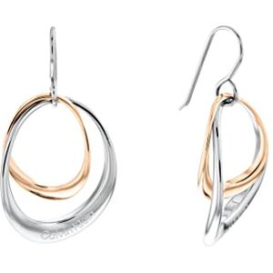 Calvin Klein Women's WARPED RINGS Collection Dangle & Drop Earrings in Two-Tone 35000003 Calvin Klein Women's WARPED RINGS Collection Dangle & Drop Earrings in Two-Tone 35000003