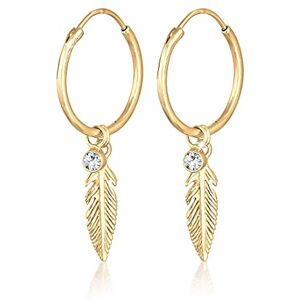 Elli Women's 925 Sterling Silver Hoop Earrings 312852017 Elli Women's 925 Sterling Silver Hoop Earrings 312852017