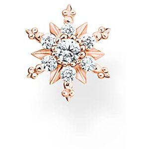 Thomas Sabo single stud earrings snowflake with white stones gold-plated silver H2260-416-14 Thomas Sabo single stud earrings snowflake with white stones gold-plated silver H2260-416-14
